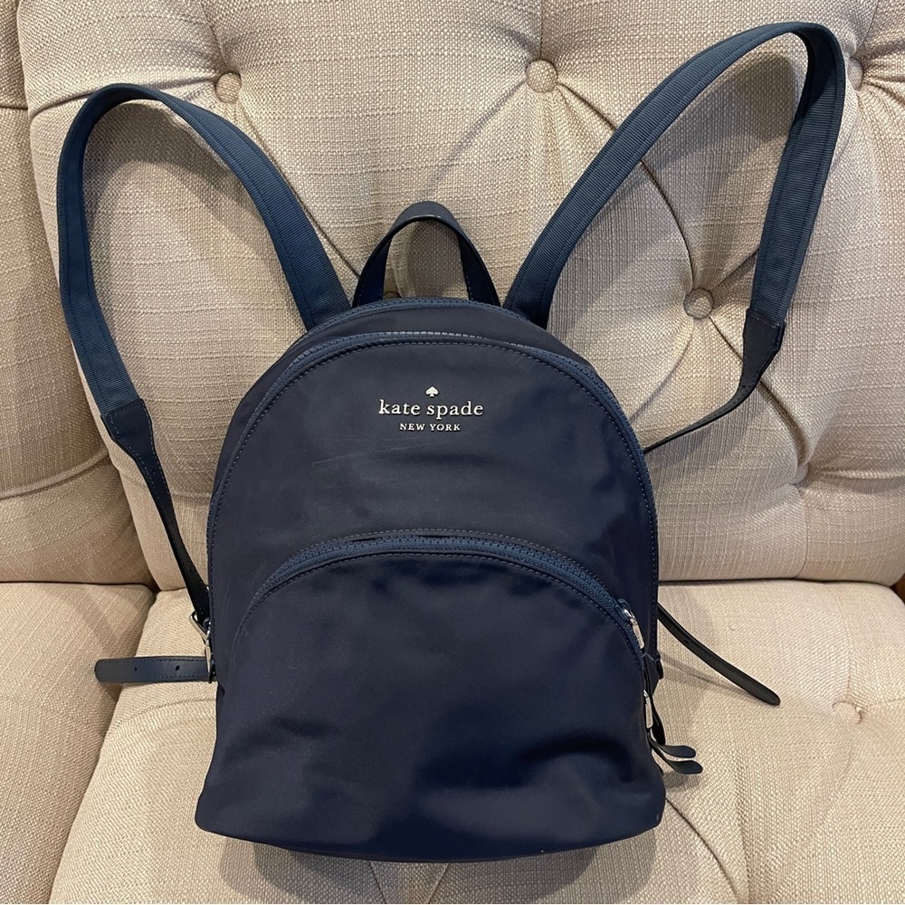 Kate Spade Karissa nylon medium backpack in the color Nightcap.